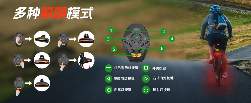智能單車尾燈廠家